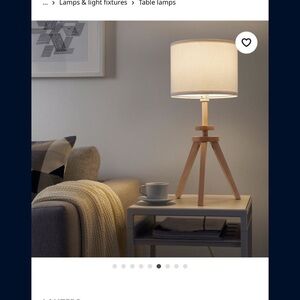 Modern Beige Tripod Table Lamp